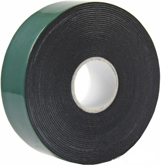 Скотч двухсторонний Rexant, 25 мм х 5 м, зеленый, на черной вспененной ЭВА основе 09-6125  #1