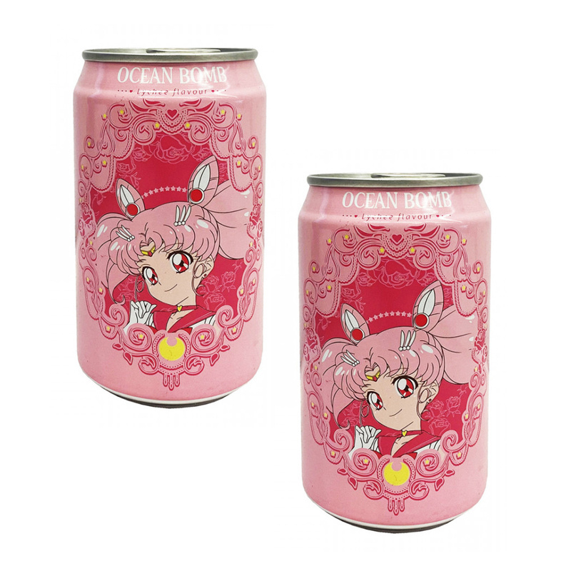 Напиток газированный Личи Sailor Moon Ocean Bomb (2 шт. по 330 мл), Тайвань  #1