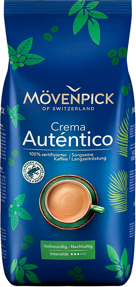 MOVENPICK (J.J. Darboven) Кофе AUTENTICO Crema, в зернах, 1000 гр. #1