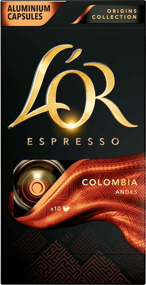 Кофе в капсулах L'OR Espresso Colombia Andes для системы Nespresso, 100 порций  #1