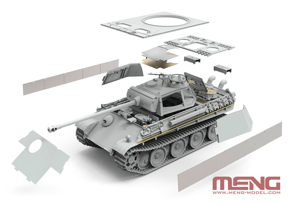 Сборная модель, конструктор "MENG" TS-052 "танк" German Medium Tank Sd.Kfz.171 Panther Ausf.G Early/Ausf.G #1