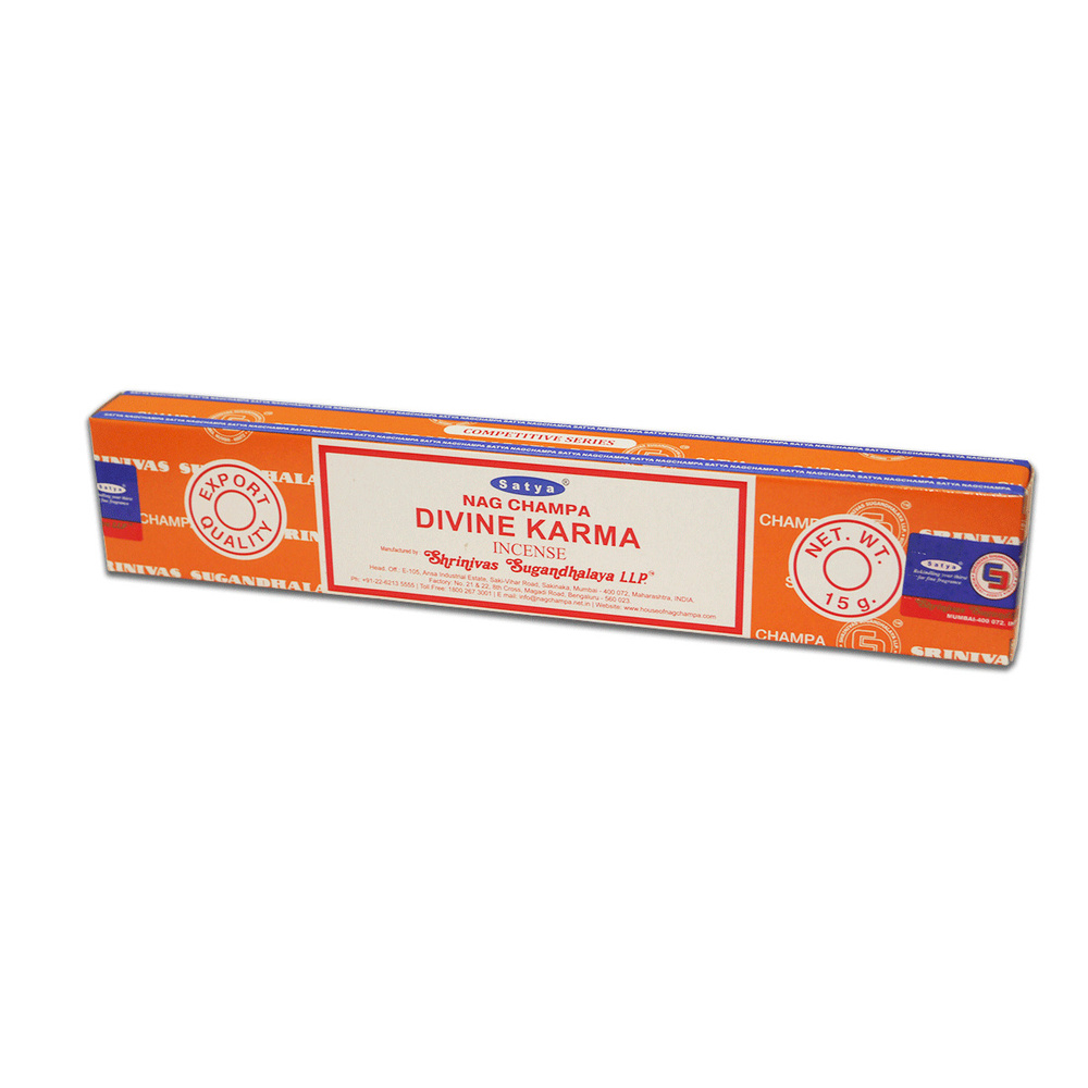 Благовония палочки Satya Nag Champa Divine Karma (Божественная Карма) 15г., 12 шт  #1