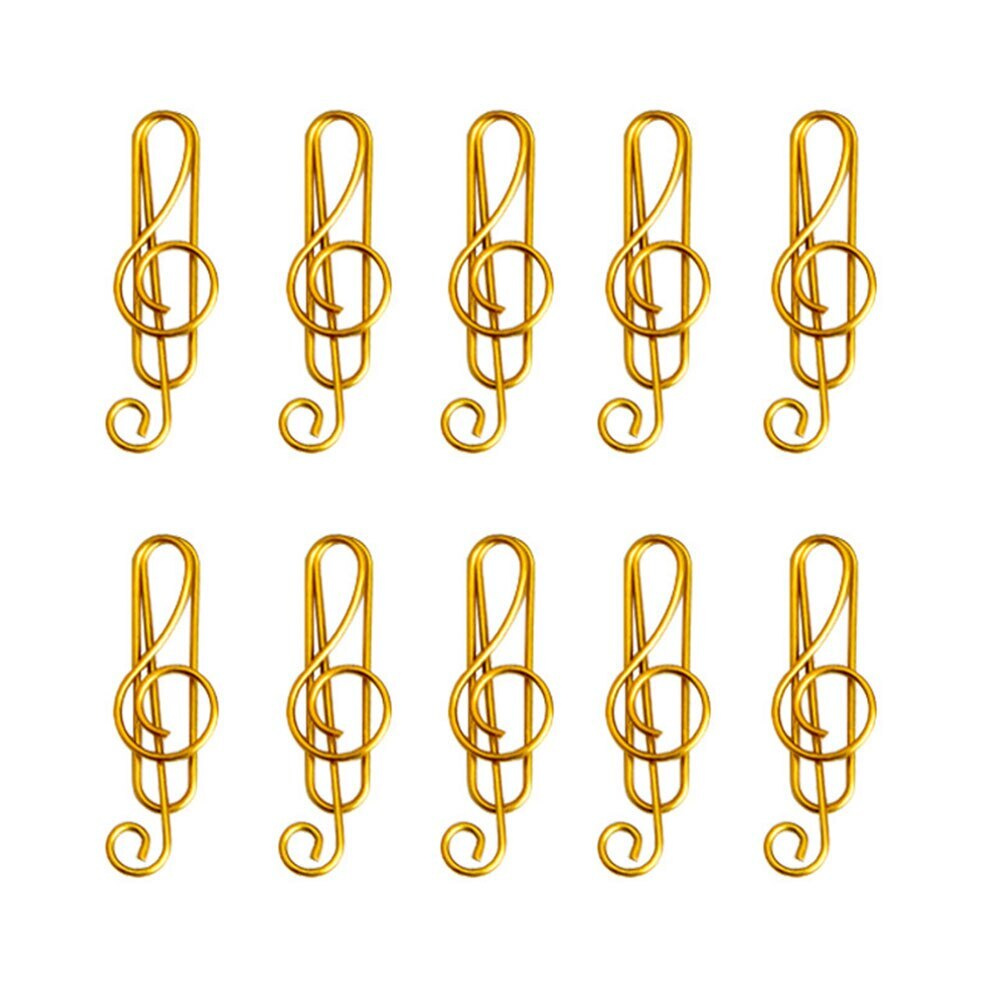 Скрепки в форме скрипичного ключа, 10 шт. / набор фигурных скрепок, скрипичный ключ  #1