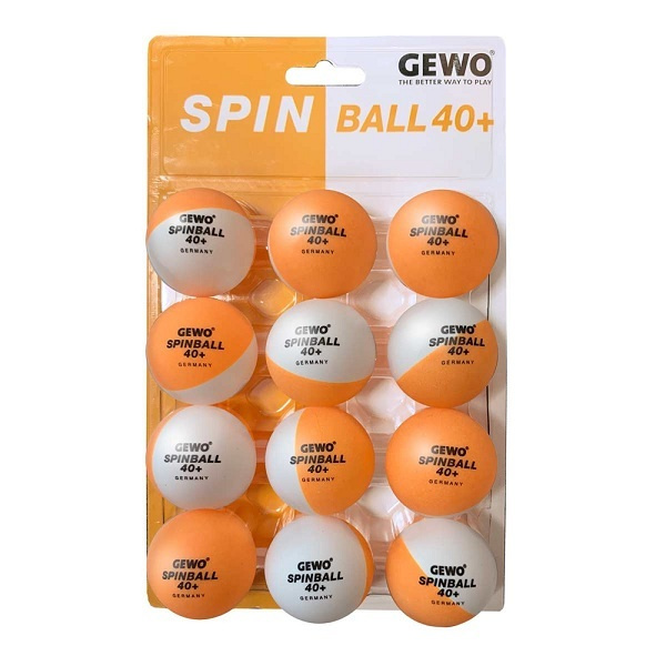 Мячи для н/тенниса Gewo Spinball 40+ Plastic x12, Мulticolor #1