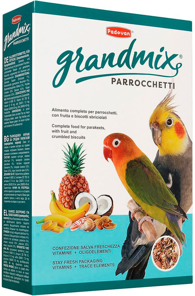 Корм для средних попугаев Padovan Grandmix Parrocchetti 850 г #1