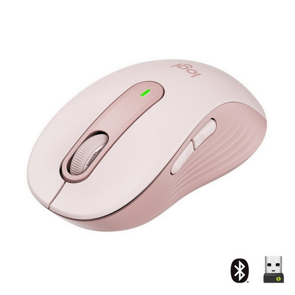 Logitech Мышь беспроводная Signature M650 Bluetooth, розовый #1