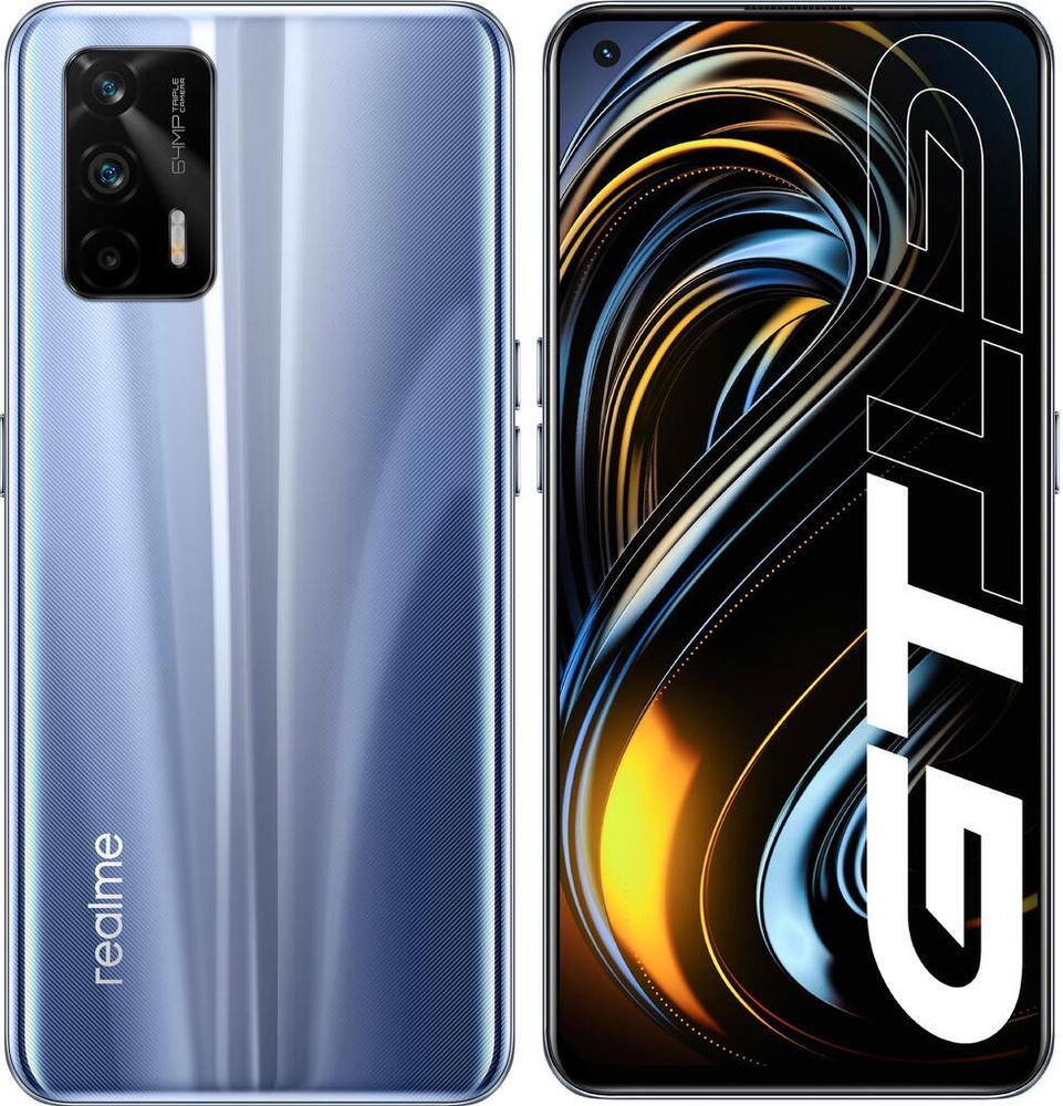 realme Смартфон GT 5G (5990217) 8/128 ГБ, серебристый #1