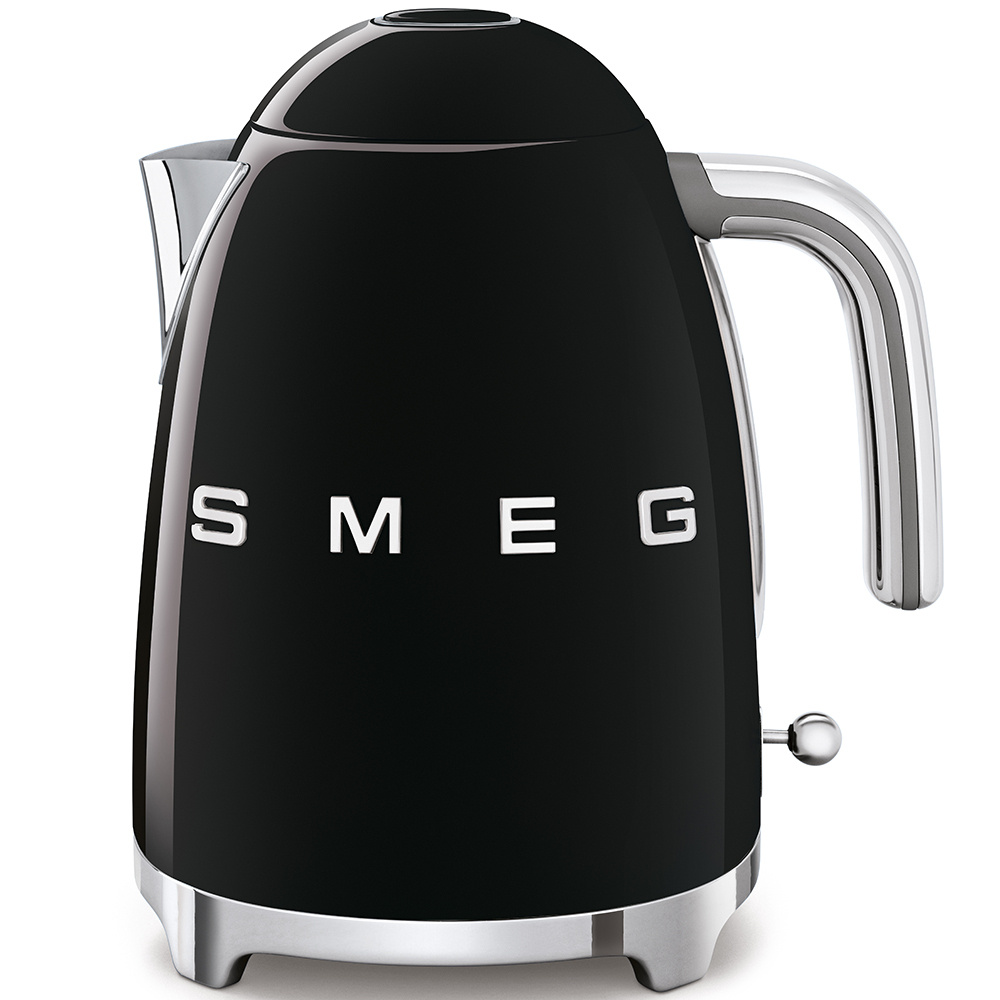 Чайник электрический Smeg KLF03BLEU, 2400 Вт, 1.7 л, металл, фильтр от накипи, автоотключение, черный #1