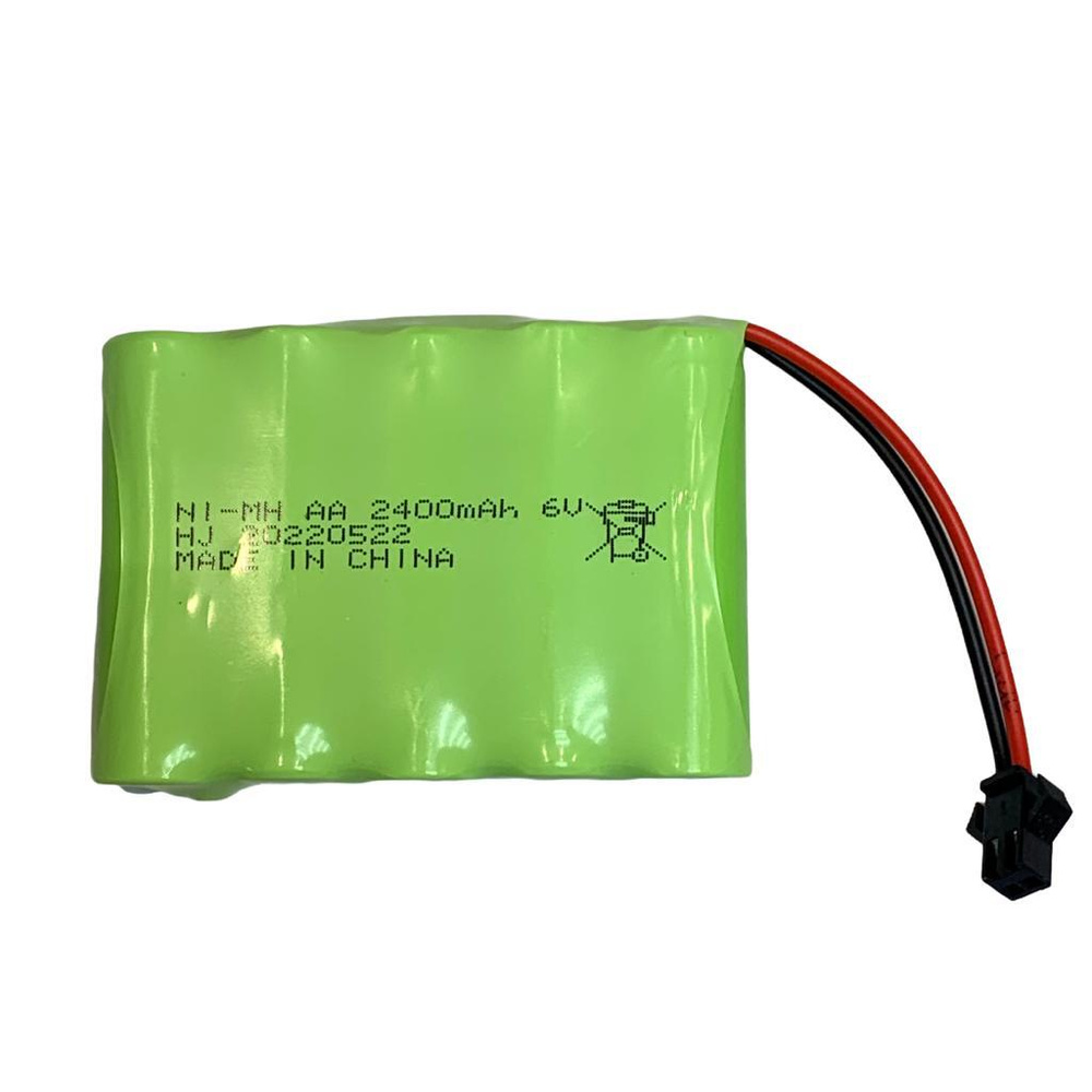 Усиленный аккумулятор Ni-Mh (Ni-Cd) 6V 2400mAh для радиоуправляемых игрушек  #1