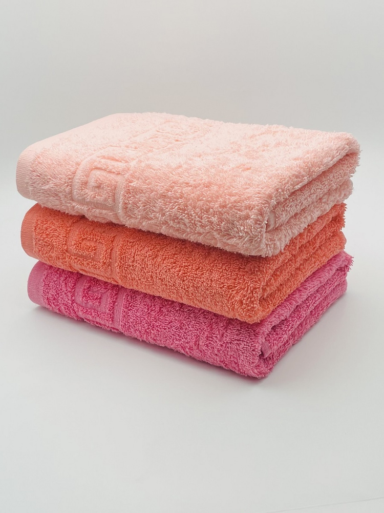 Набор полотенец для лица, рук или ног TM Textile, Хлопок, 50x90 см, разноцветный, 3 шт.  #1