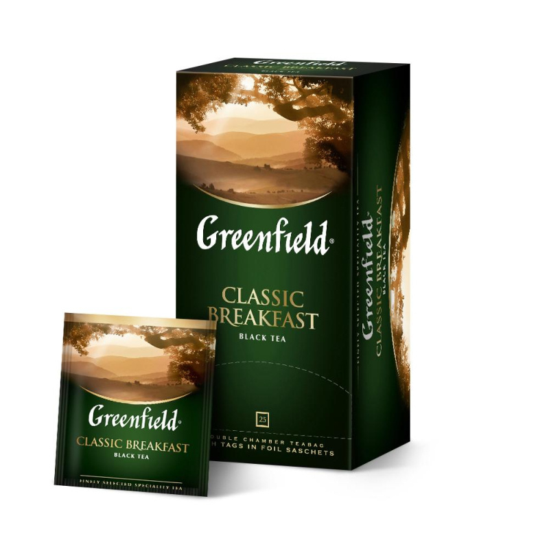 Чай Greenfield Classic Breakfast черный фольгир. 25пак/уп #1