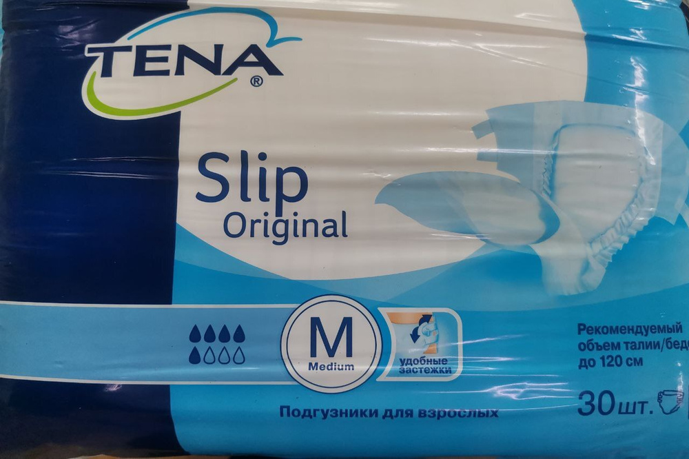 Подгузники для взрослых TENA/ Tena Slip Original, размер М, 30шт #1