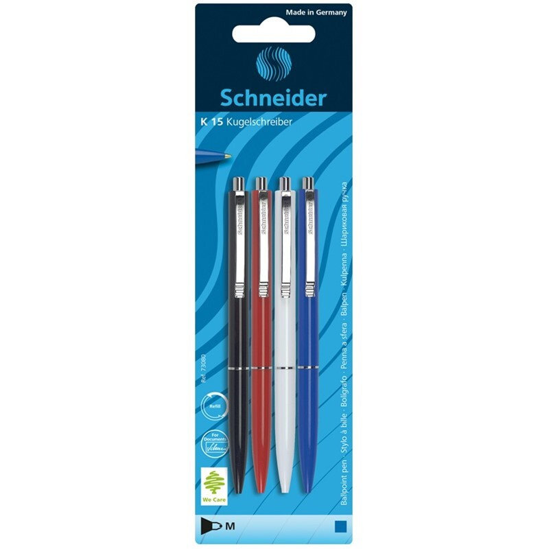Schneider Набор ручек Шариковая, толщина линии: 0.5 мм, цвет: Синий, 4 шт.  #1