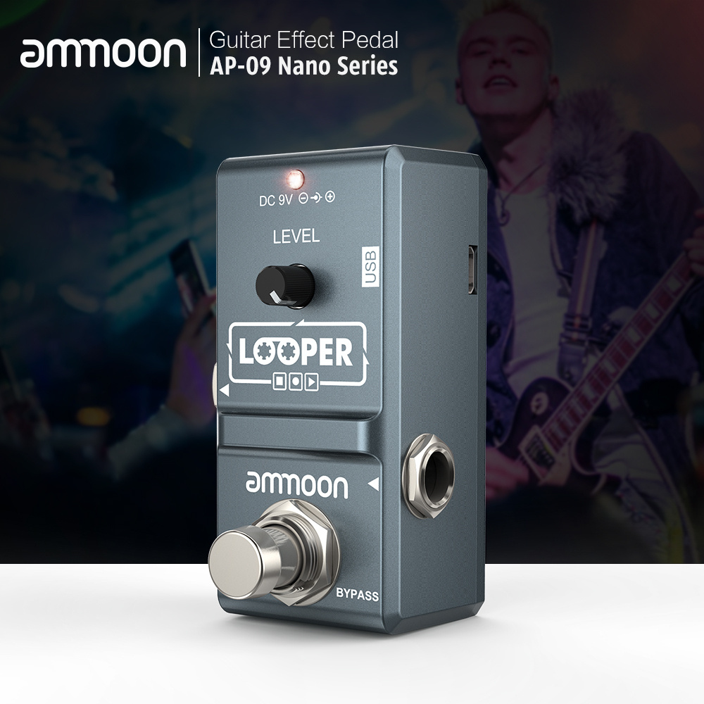 Ammoon AP-09 Nano Loop Педаль эффектов для электрогитары Looper True Bypass Неограниченное количество #1