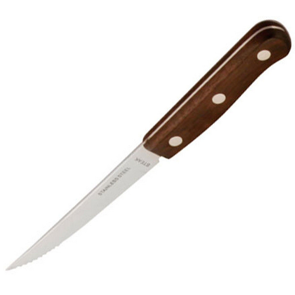 Нож для стейка Sunnex 115/215х16мм, нерж.сталь, дерево #1