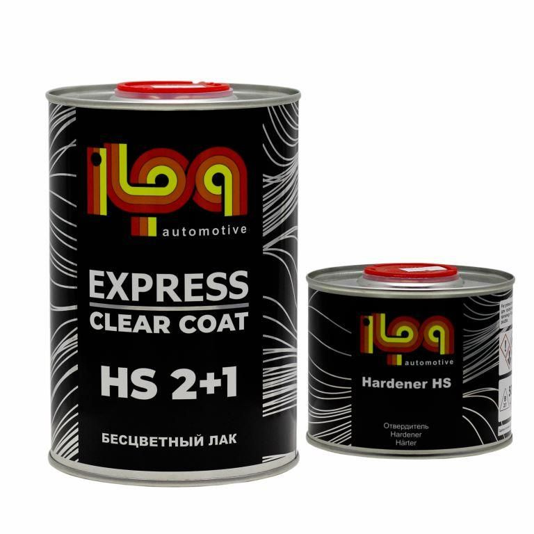 ILPA Лак акриловый Clear coat EXPRESS НS 2+1 1л + отвердитель 0.5л. #1