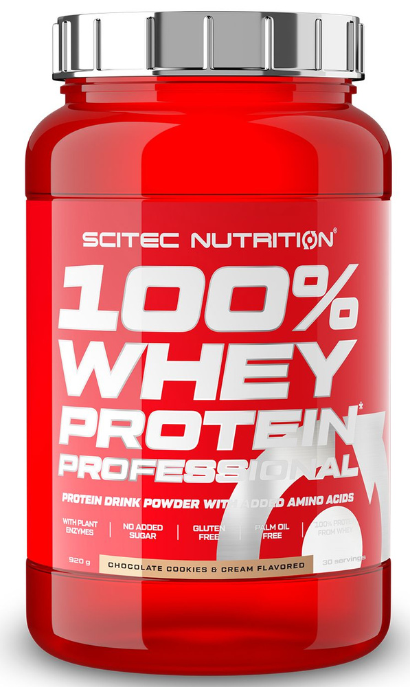 Протеин сывороточный Scitec Nutrition 100% Whey Protein Professional 920 г шоколадное кремовое печенье #1