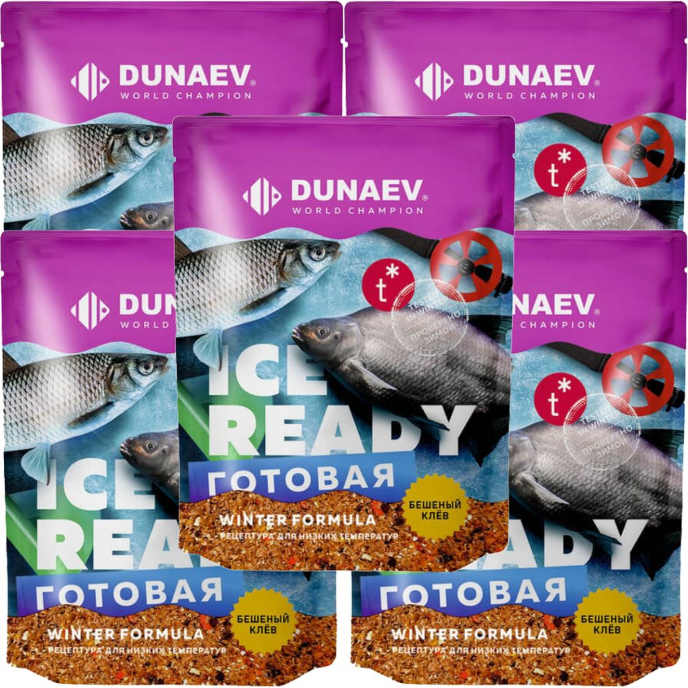 Прикормка зимняя Dunaev ICE READY Плотва (5 упаковок/3.75 кг) #1