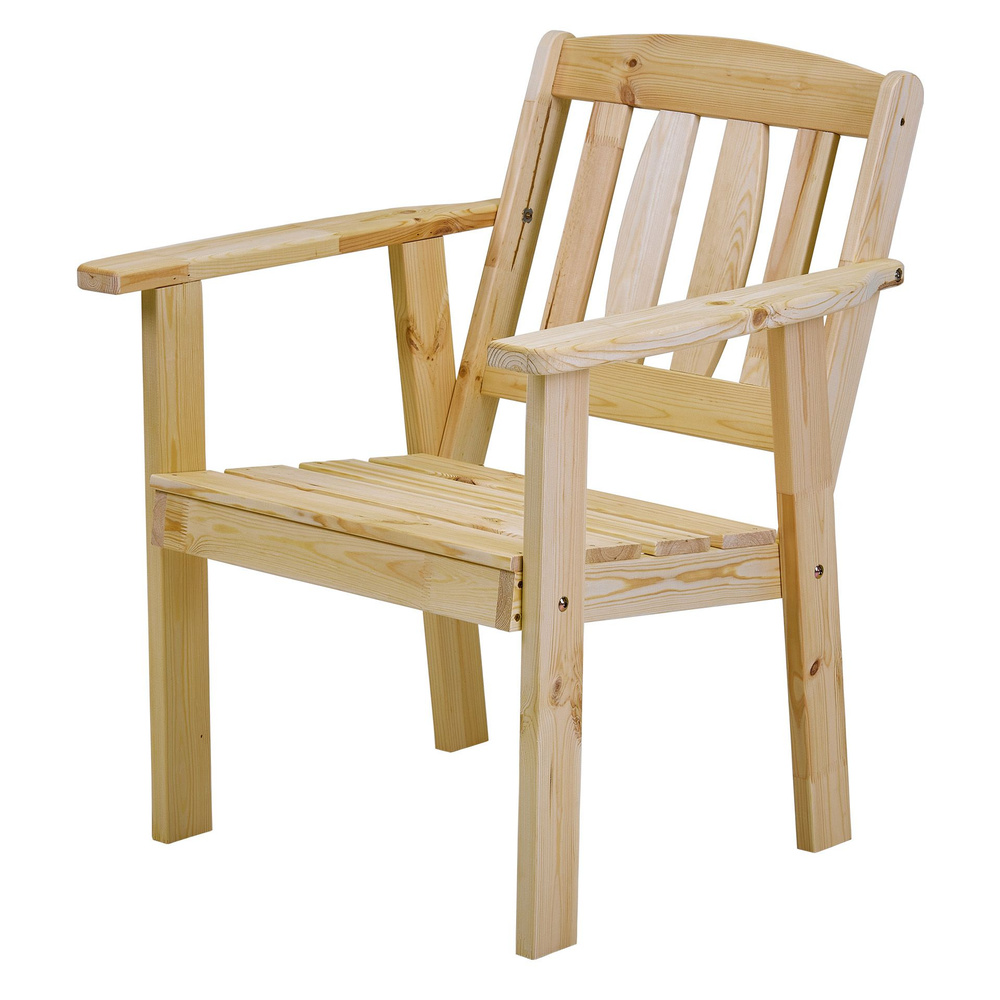Кресло деревянное для сада и дачи, СОЛО #1