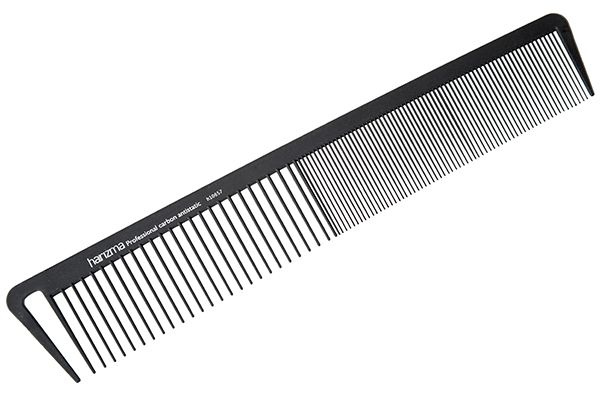 Harizma Расческа для стрижки волос Carbon Antistatic широкая 215 мм черная h10657  #1