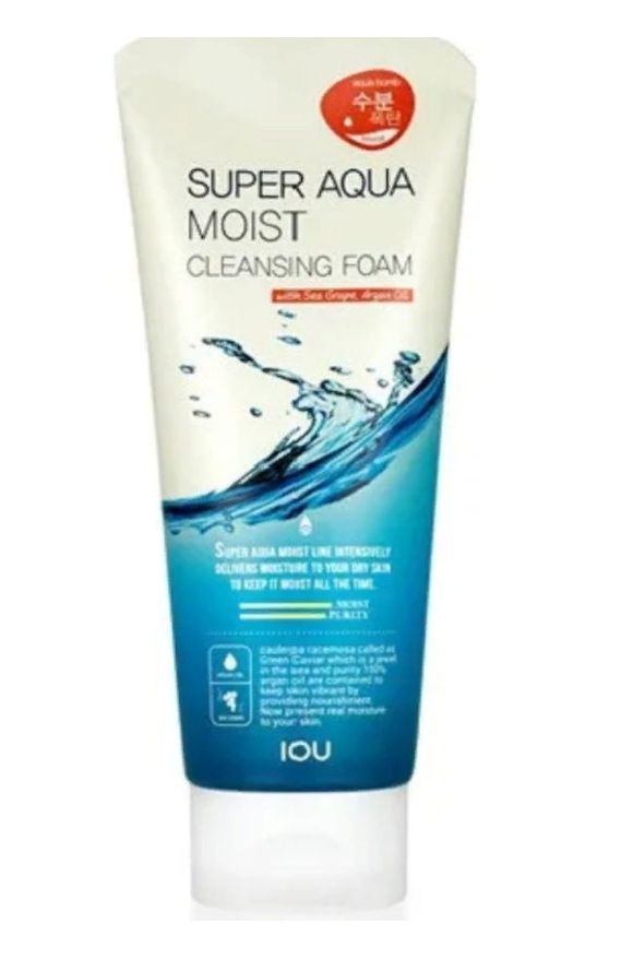 Welcos Пенка iou super aqua moist cleansing foam 150ml #1