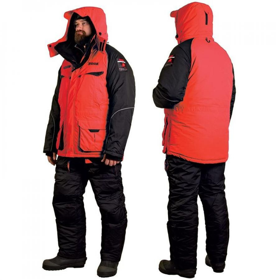 Костюм зимний Alaskan New Polar M красный/черный M (куртка+полукомбинезон) / рыболочный / для зимней #1