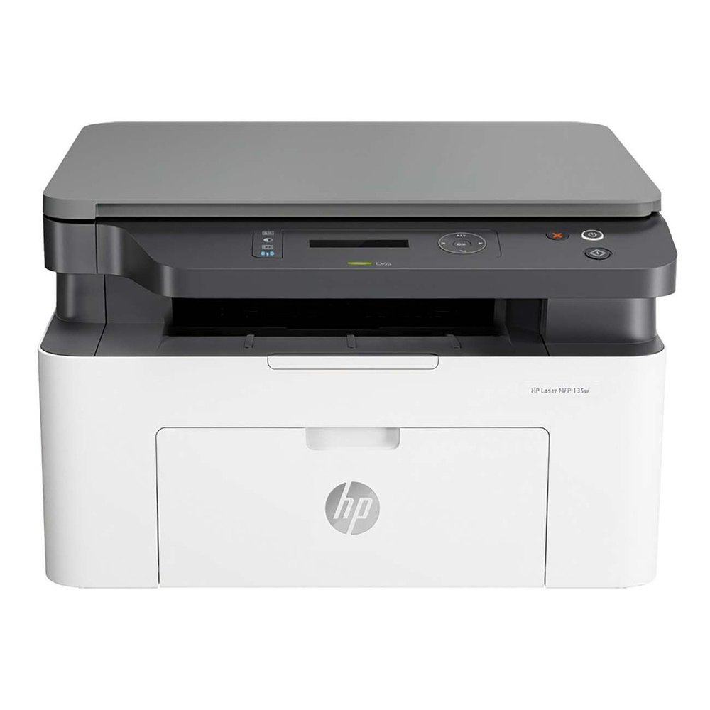 HP МФУ Лазерное Laser MFP 135w (4ZB83A), белый, серый #1