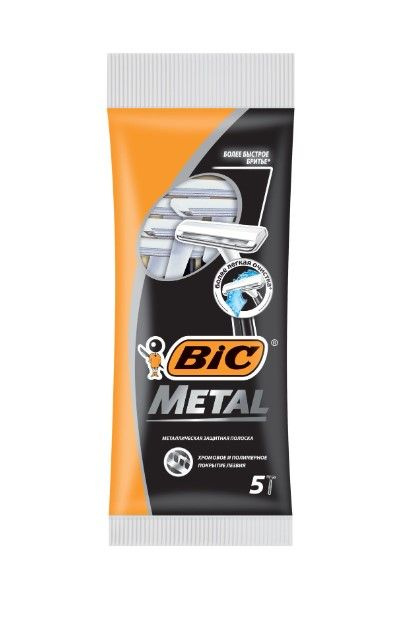 Bic Бритва Метал с защитным покрытием, 5 шт #1