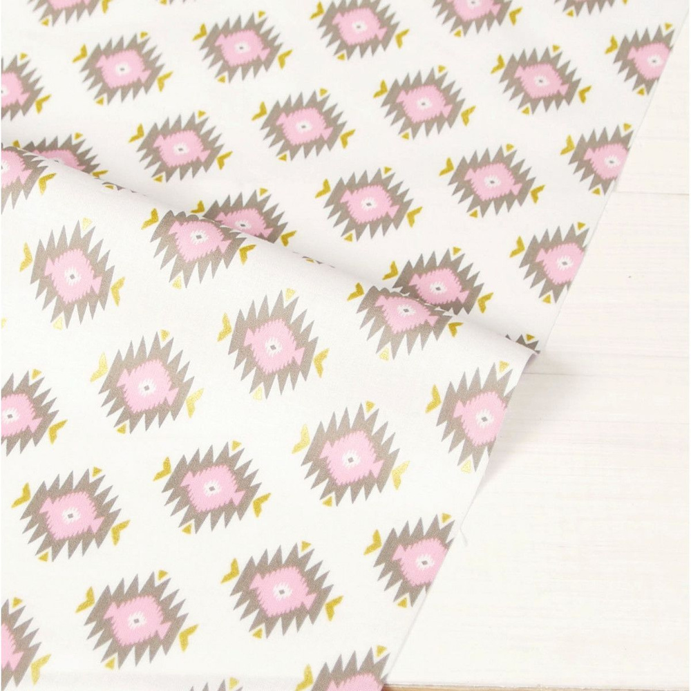 Ткань для рукоделия  Glitz Garden: Glitzy Diamond Pink 45 х 55 см #1
