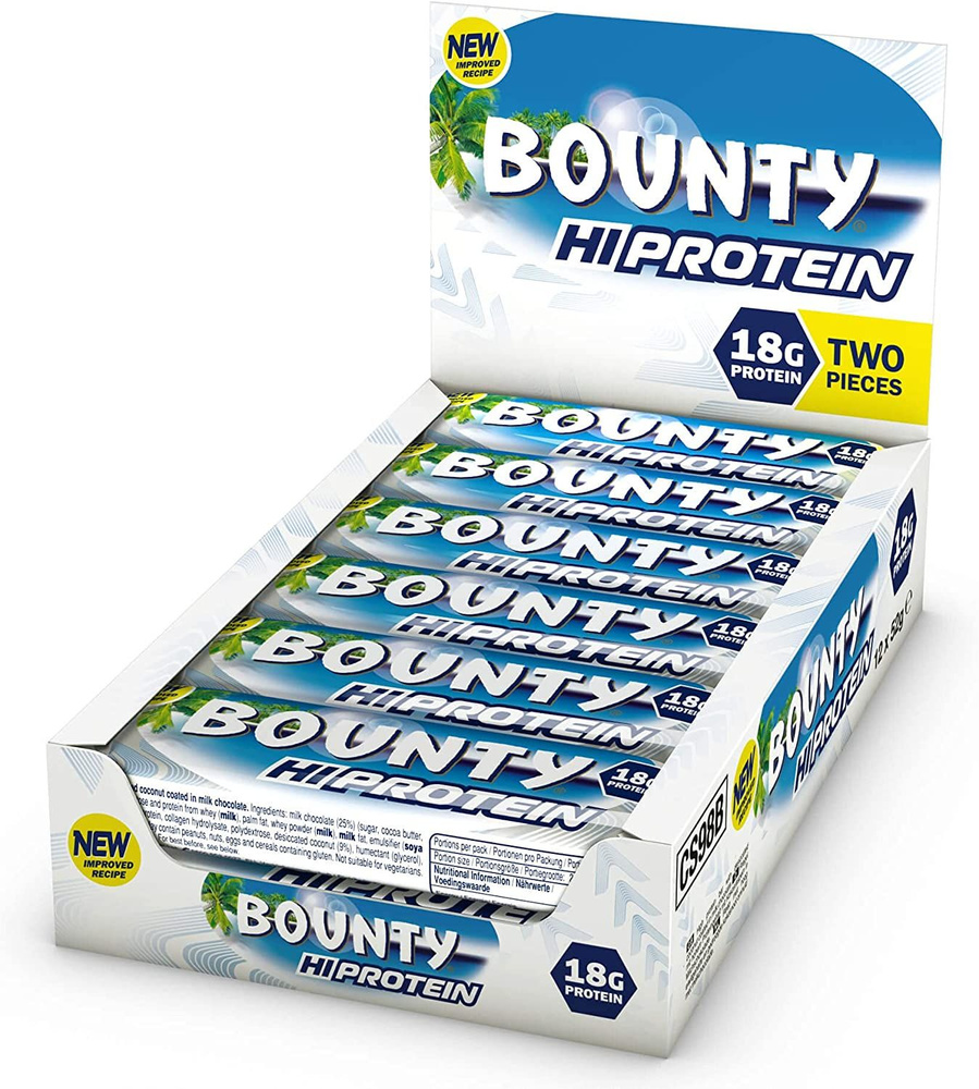 Bounty Hi Protein шоколадные батончики с высоким содержанием протеина 52гр х 12 шт  #1