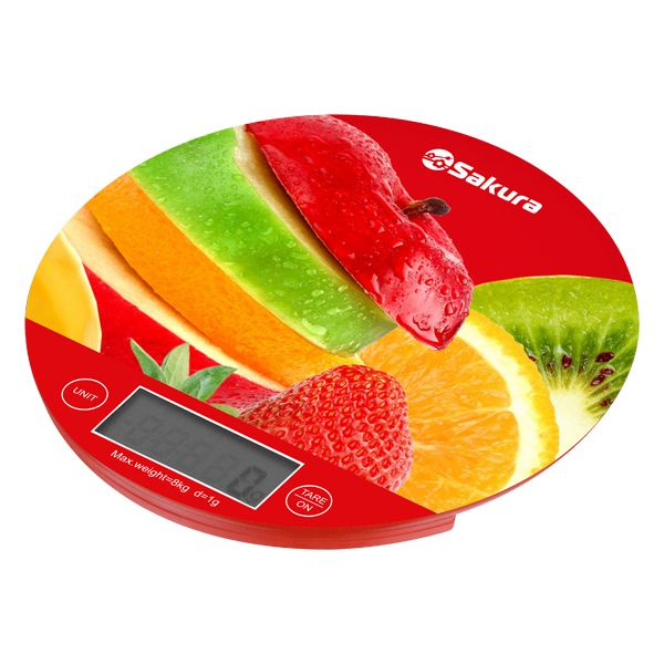 Sakura Электронные кухонные весы SA-6076, красный #1