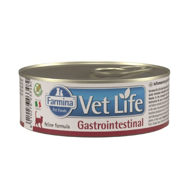 Farmina Консервы VetLife для кошек гастроинтестинал паштет 85 гр, 24 шт  #1