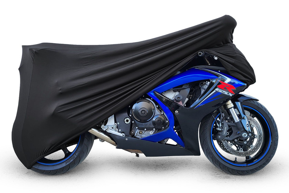 Чехол эластичный для мотоцикла Mastent stretch Размер M-L (гаражное хранение) Черный  #1