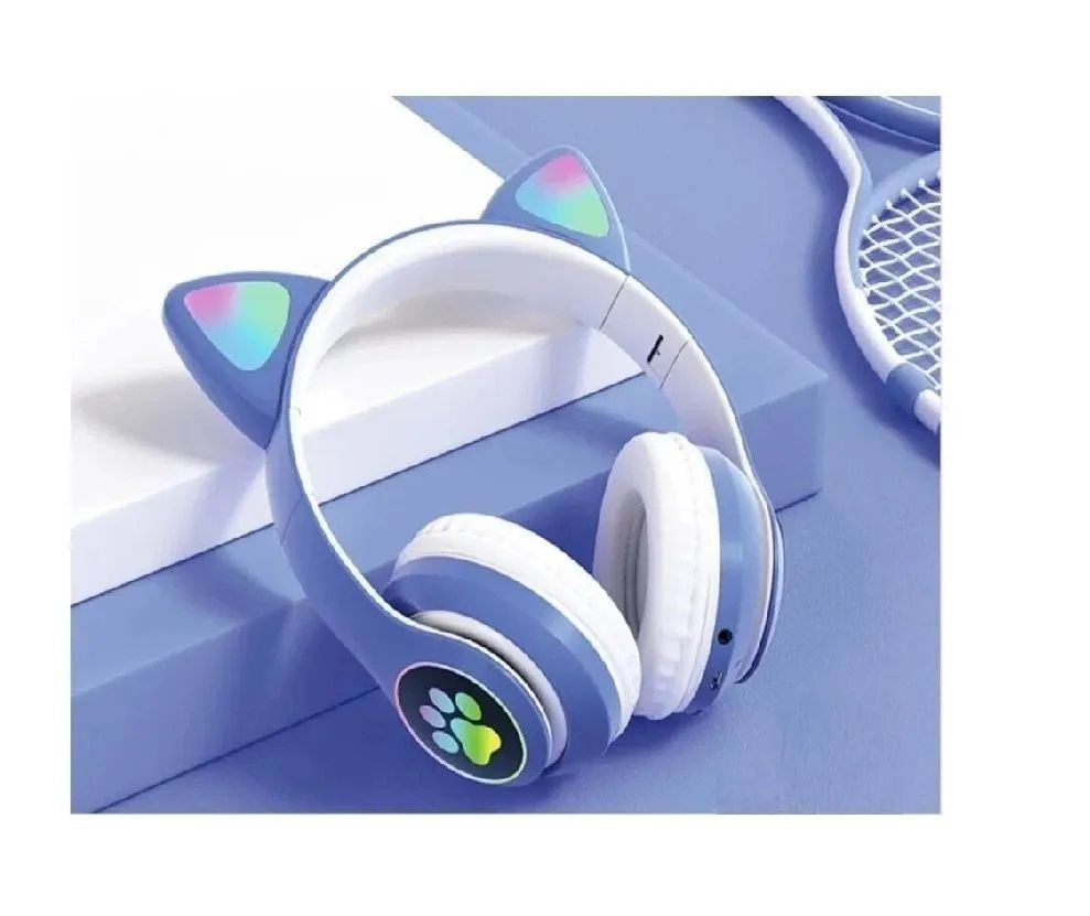 Беспроводные bluetooth наушники Cat Ear VZV-28M, синий #1