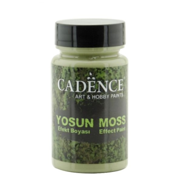 Текстурная краска для создания эффекта мха Cadence Moss Effect Paint 90 ml. Light Green  #1