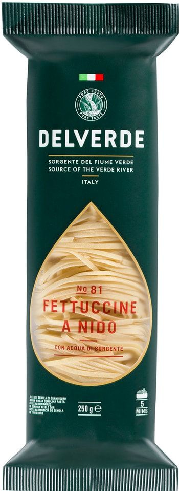 Макароны Delverde Fettuccine A Nido №81 250г х 3шт #1