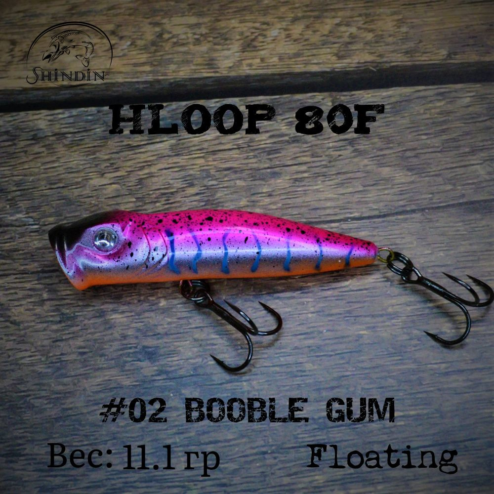 Поппер SHINDIN Hloop 80F #02 Booble Gum #1