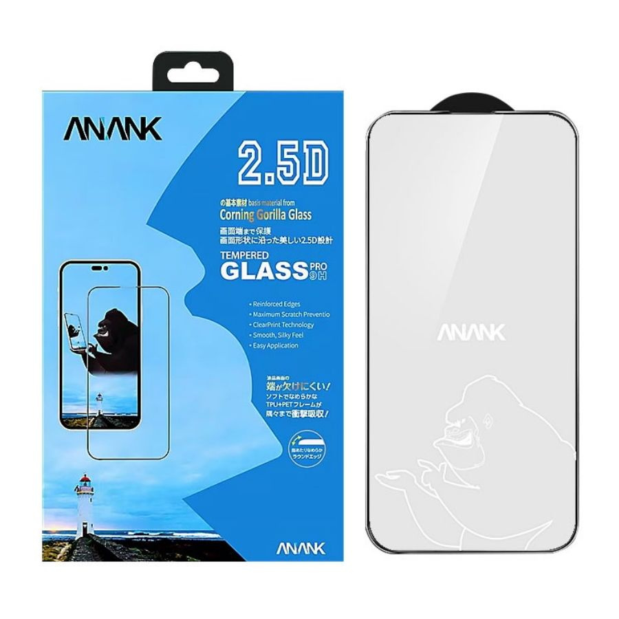 Защитное стекло ANANK 2.5D Corning Gorilla Glass Full Cover Tempered for iPhone 15 Pro Max 6.7"  #1