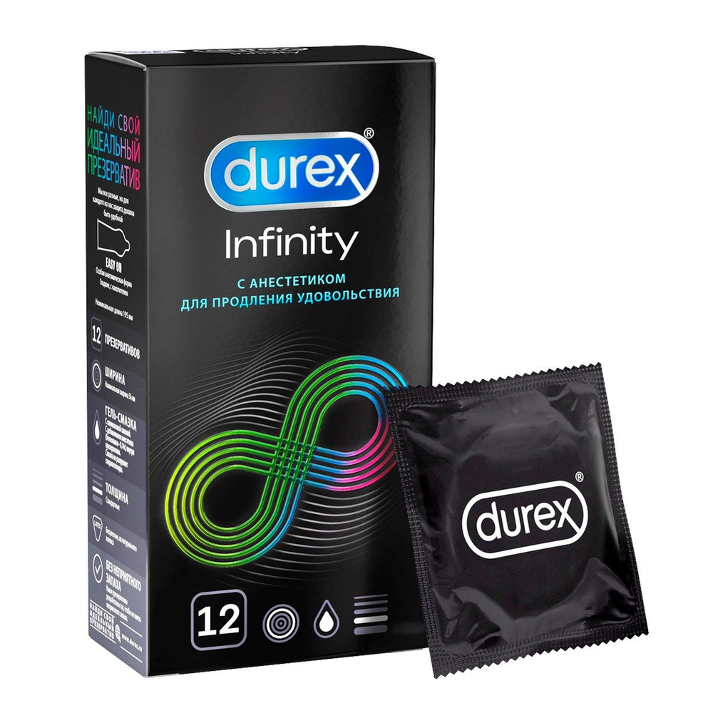 Презервативы Durex Infinity с анестетиком, 12шт #1