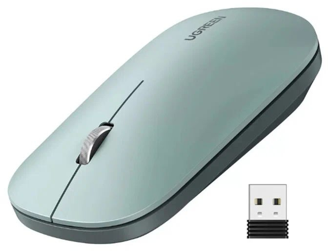 Беспроводная компьютерная мышь UGREEN MU001 Portable Wireless Mouse зеленый  #1