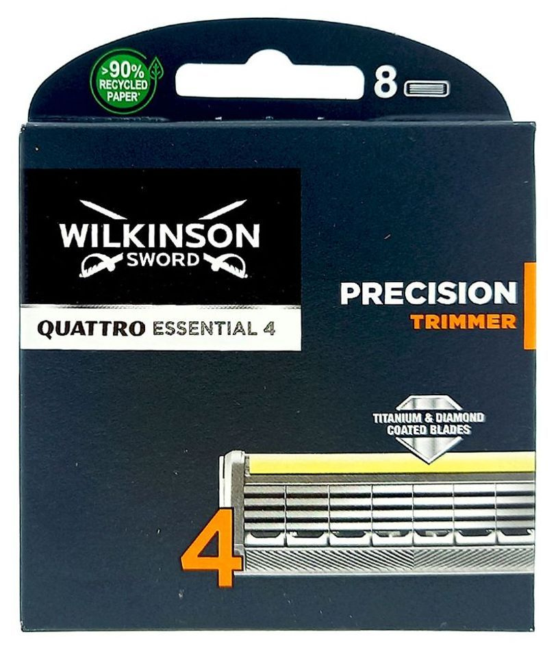 Сменные кассеты для бритвы Wilkinson Sword / Quattro Titanium Essential Precision / Сменные кассеты для #1