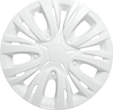 Колпак колеса декоративный R-15 Лион белый, карбон 2шт. AIRLINE AWCC1503  #1