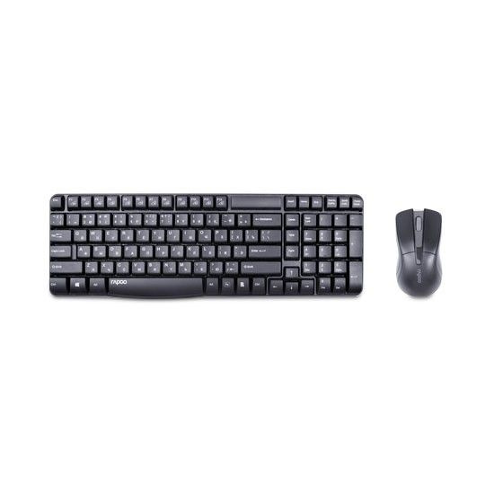 RAPOO Комплект мышь + клавиатура X1800S, черный #1