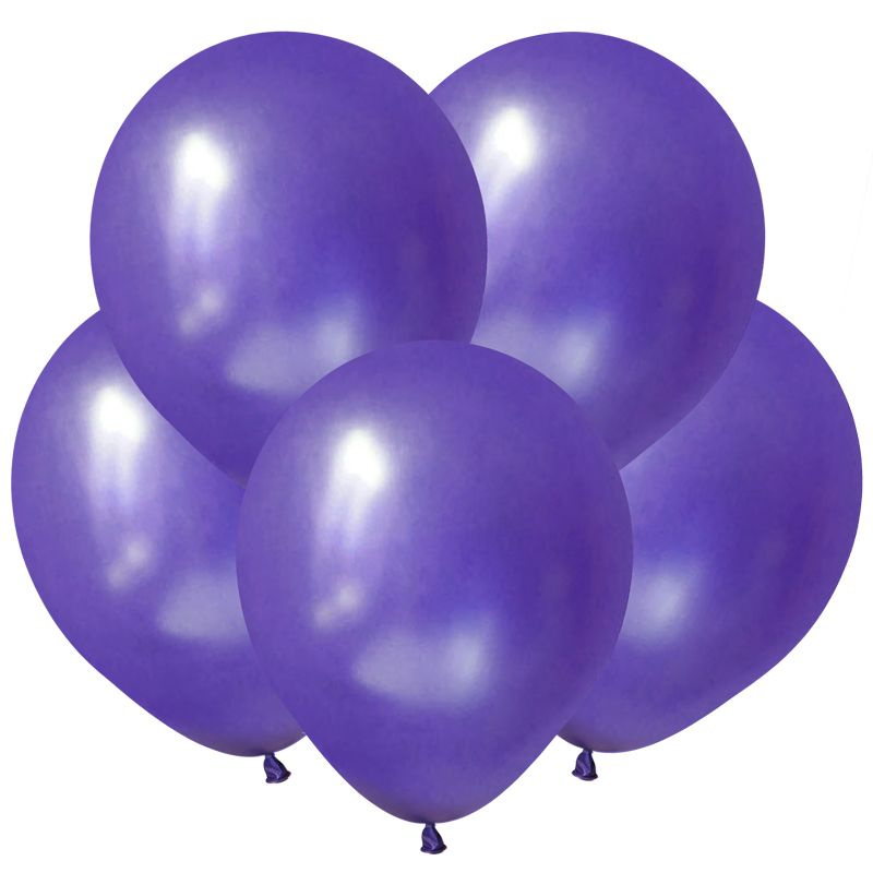 Набор воздушных шаров/Фиолетовый, Металл / Violet /30 см/100 шт.  #1