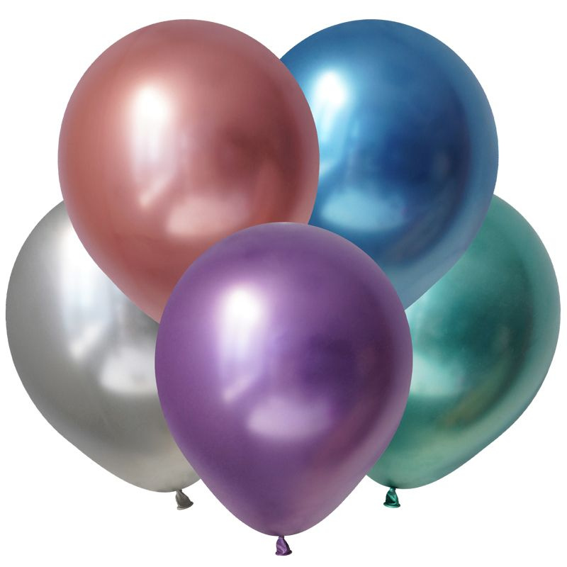 Набор воздушных шаров/Ассорти, Зеркальные шары / Mirror Assorted /30 см/50 шт.  #1