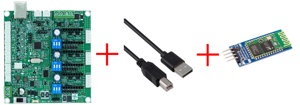Электроника для ЧПУ Inectra Контроллер HBC-3U.J + USB-кабель + Bluetooth-модуль  #1