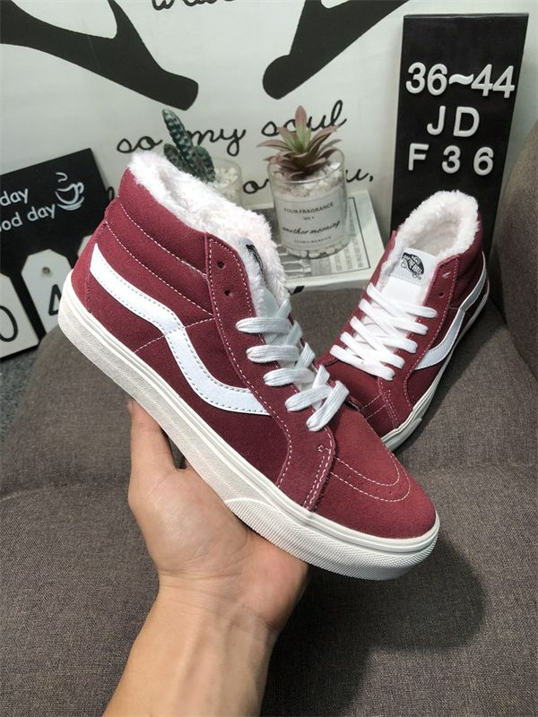 Burgundy shop vans jd