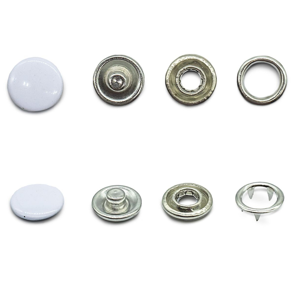 Кнопки для одежды 11 мм, белые, 6 комплектов, Hobby&Pro, 520211 #1