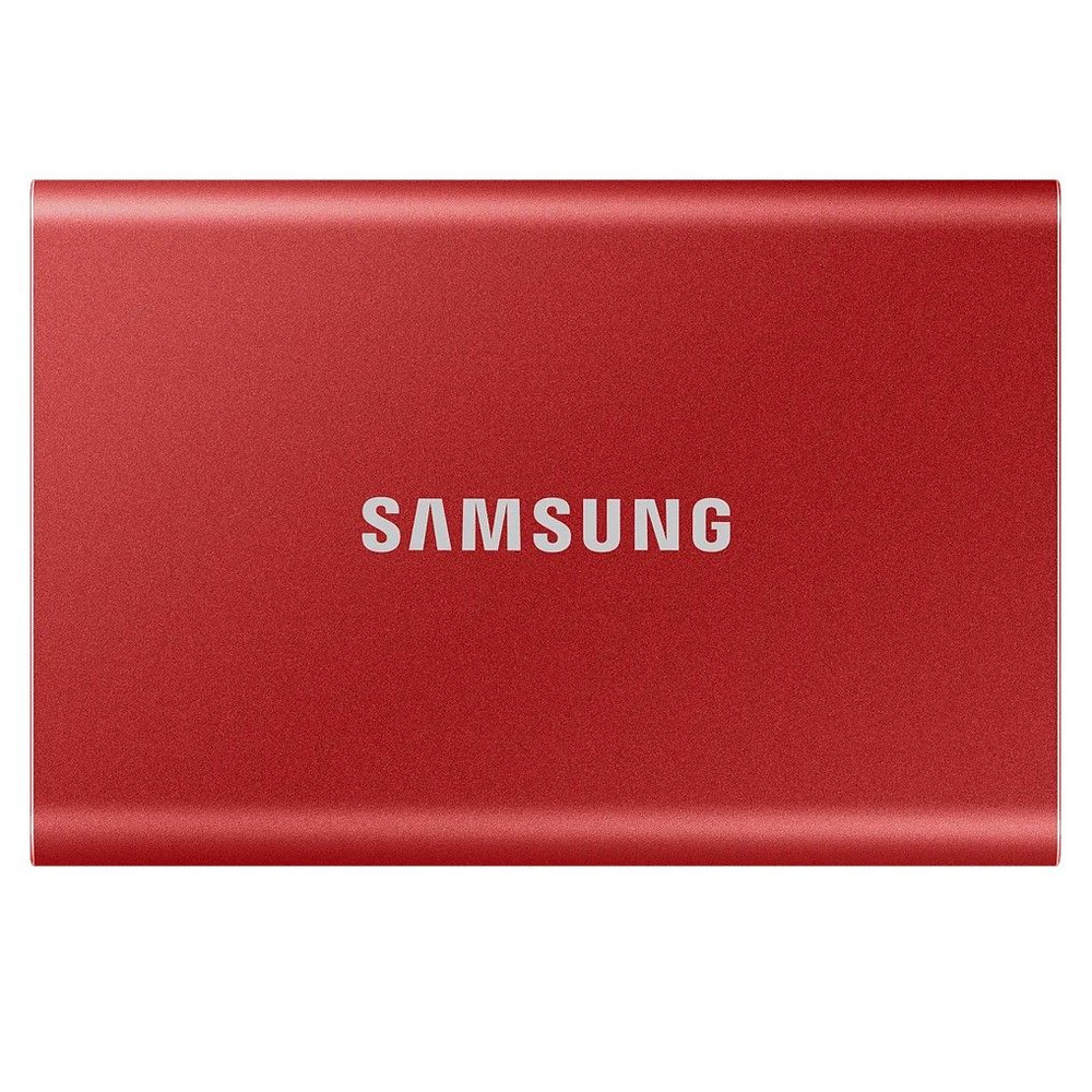 500 GB Внешний жесткий диск портативный SSD накопитель Samsung T7 Red (MU-PC500R/WW)  #1