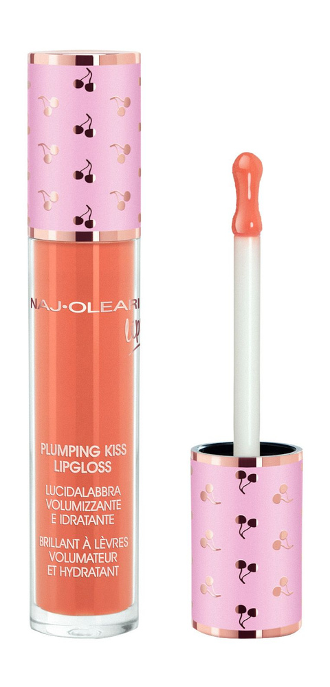 Увлажняющий блеск для губ / 5 peach sorbet / Naj Oleari Plumping Kiss Lipgloss #1